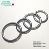 Stylish 38mm Silver Round Belt Buckle for Jackets and Trousers (#RZ0518-038)