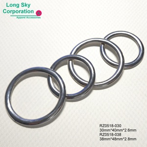 30mm Silver Round Metal Belt Buckle for Coats and Pants (#RZ0518-030)