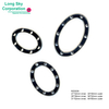 Oval shape ring rhinestone buckle for garment belt (RZ0039)