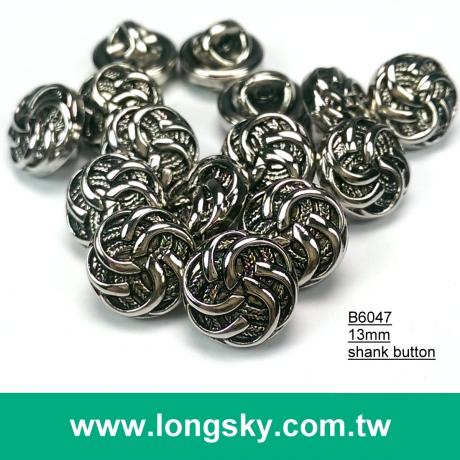 (#B6047/13mm) 20L curve stripes small shank buttons for stylish bag decoration