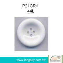 (#P21CR1) Classic resin white button for garments