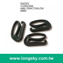 (#PA27912/11.2mm inner) plastic 9 shape hook buckle for garter belt strap