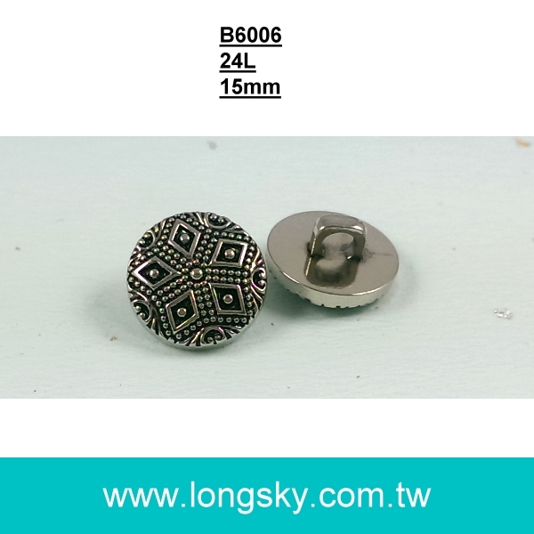 (#B6006/24L) 15mm high quality plated abs button for lady suits