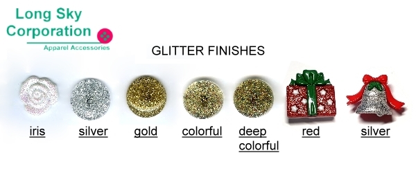 Glitter button finishes_longsky button manufacturer