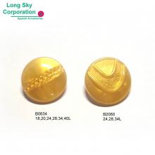 (B0634, B2060) shiny pearlized golden button for suit