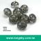 (#B6024/13mm) antique silver color metallic plastic buttons for stylish clothing