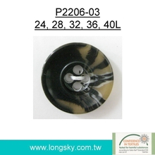 Popular Rod Polyester Resin Button for cloak (P2206-03)