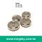 (#B4882) 16L 2-hole classic small size shiny silver coat button