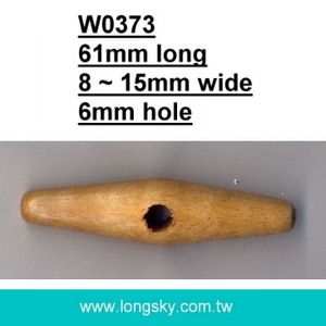 (#W0373) fashion one hole wooden toggle for winter coat