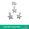 (#PD0157) crystal rhinestone added metal star charms for dress decoration