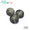 (#P1526R) 18L, 14L imitation horn rod polyester button for casual shirt
