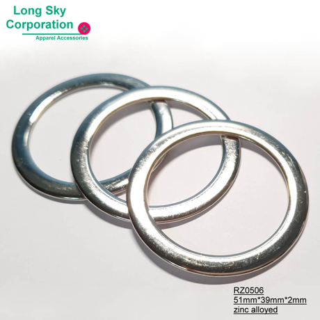 (RZ0506/39mm) 4cm inner zinc alloyed metal circle belt trimming ring buckle