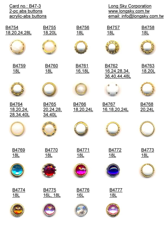 (#B4769-B4777) Fancy acrylic bead top button for lady suit, woman coat ...