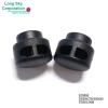 (#ST0650) 4mm hole double hole drum flat cord lock for sport coat