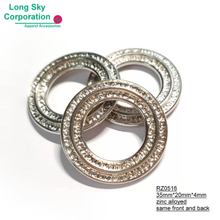 (RZ0516) 20mm inner fancy decorative metal round ring