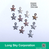(#PD0250) 9mm small metal star pendants for trimming and clothing decoration
