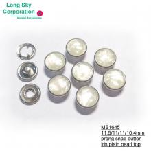 (#MB1645-105/10.5mm) 10mm Lead free iris top snap button for fashion garments